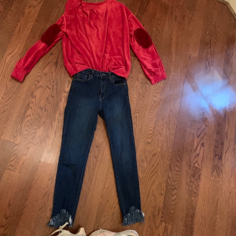 Velour sweatshirt